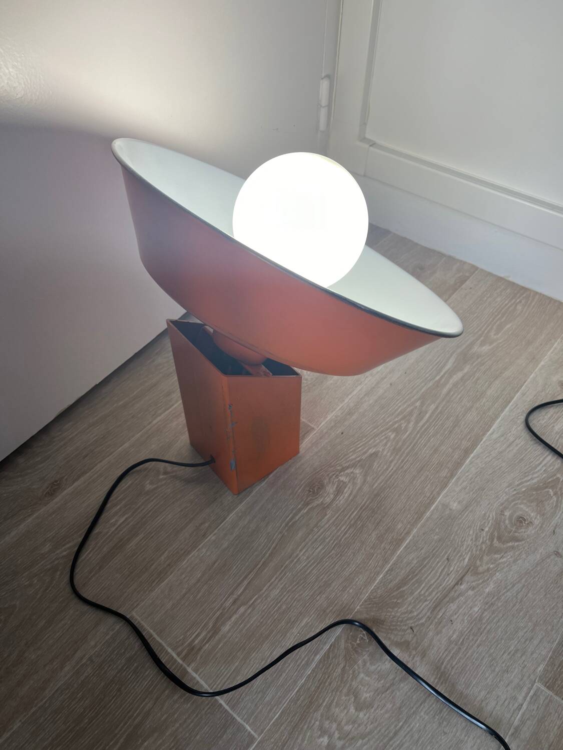 Lampe vintage 2 orange