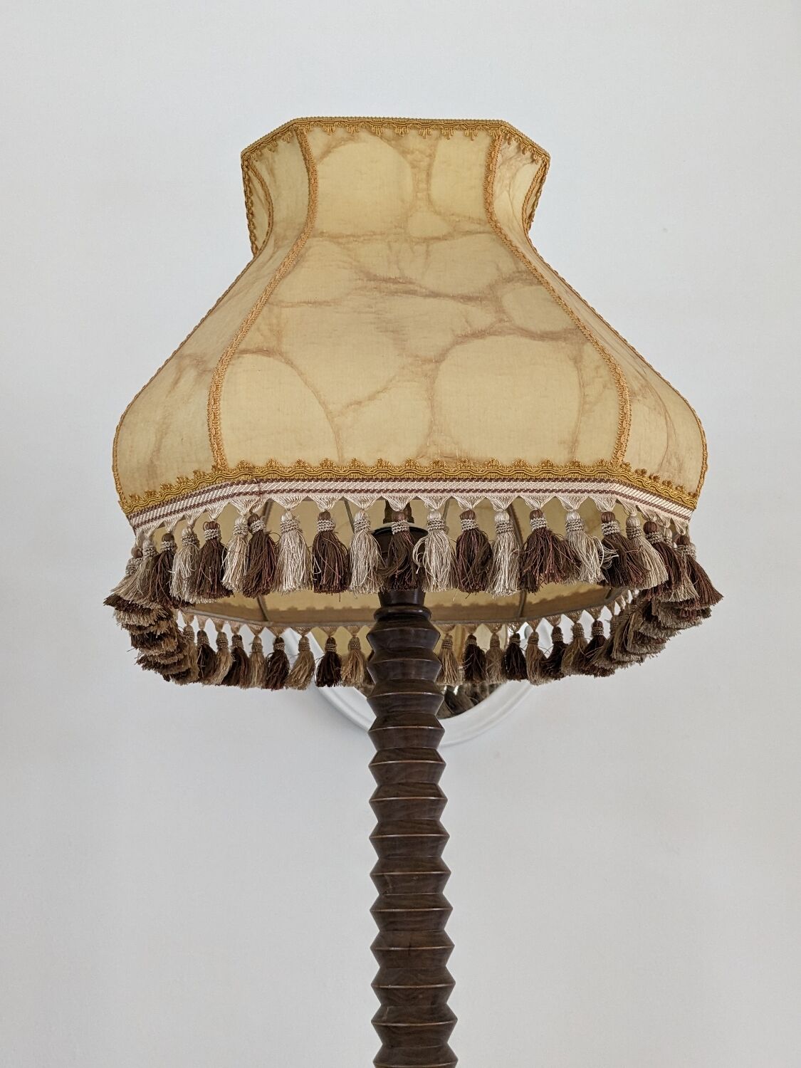 Wooden floor lamp turned 40s