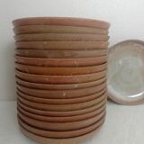 Series 18 dessert plates artisanal sandstone 60s