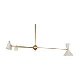 Asymmetrical chandelier sputnik white