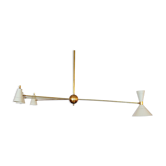 Lustre asymétrique sputnik blanc