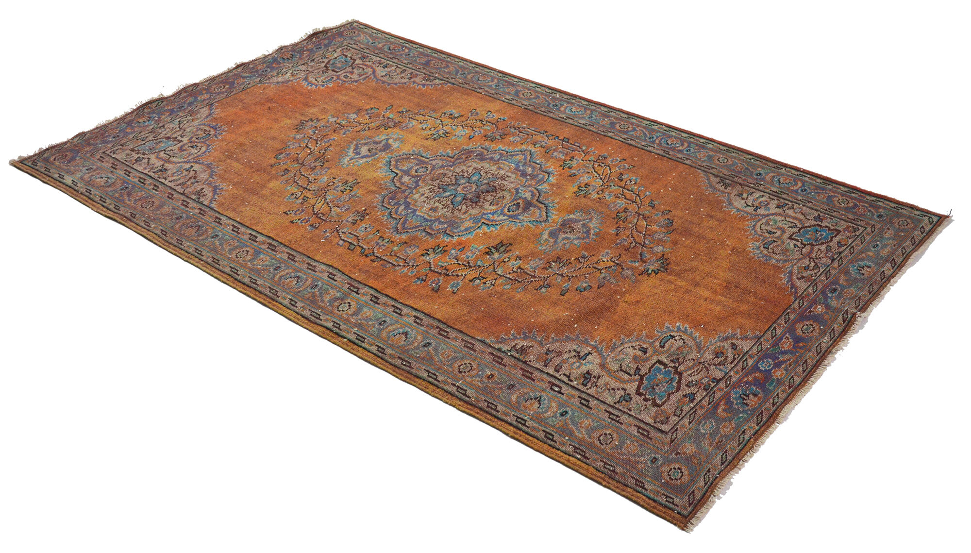 Anatolian handmade vintage rug 273 cm x 168 cm