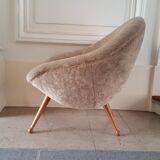 Fauteuil oeuf egg année 50