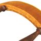 Fauteuil gondole couleur moutarde dans le style de Helmut