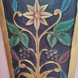 Antique carved wooden panel