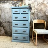 Nordic blue chest of drawers