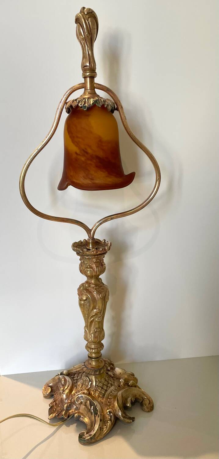 Beautiful lamp "the French glass" Art Nouveau