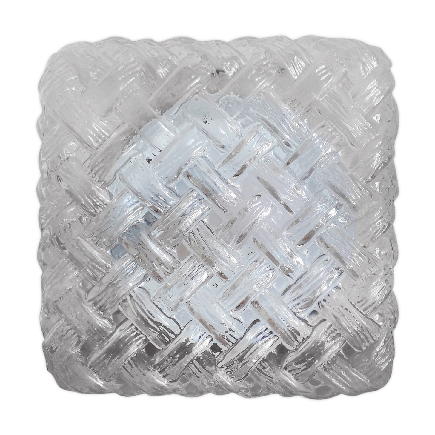 Plafonnier en verre vintage