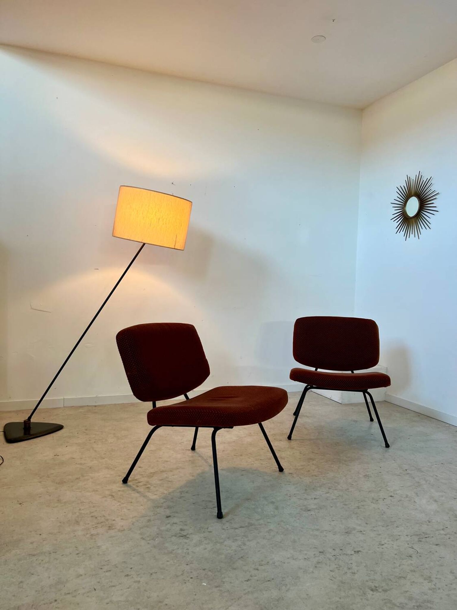Lot of 2 old CM 190 armchairs by Pierre Paulin, French design from the 60s