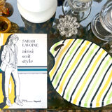 Empty vintage ceramic pocket