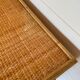 Vintage rattan and woven wicker desk with 4 drawers – Centrepiece – Style