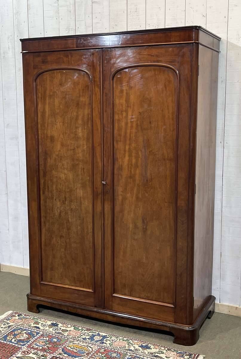 Armoire dressing Victorienne 19ème en acajou.