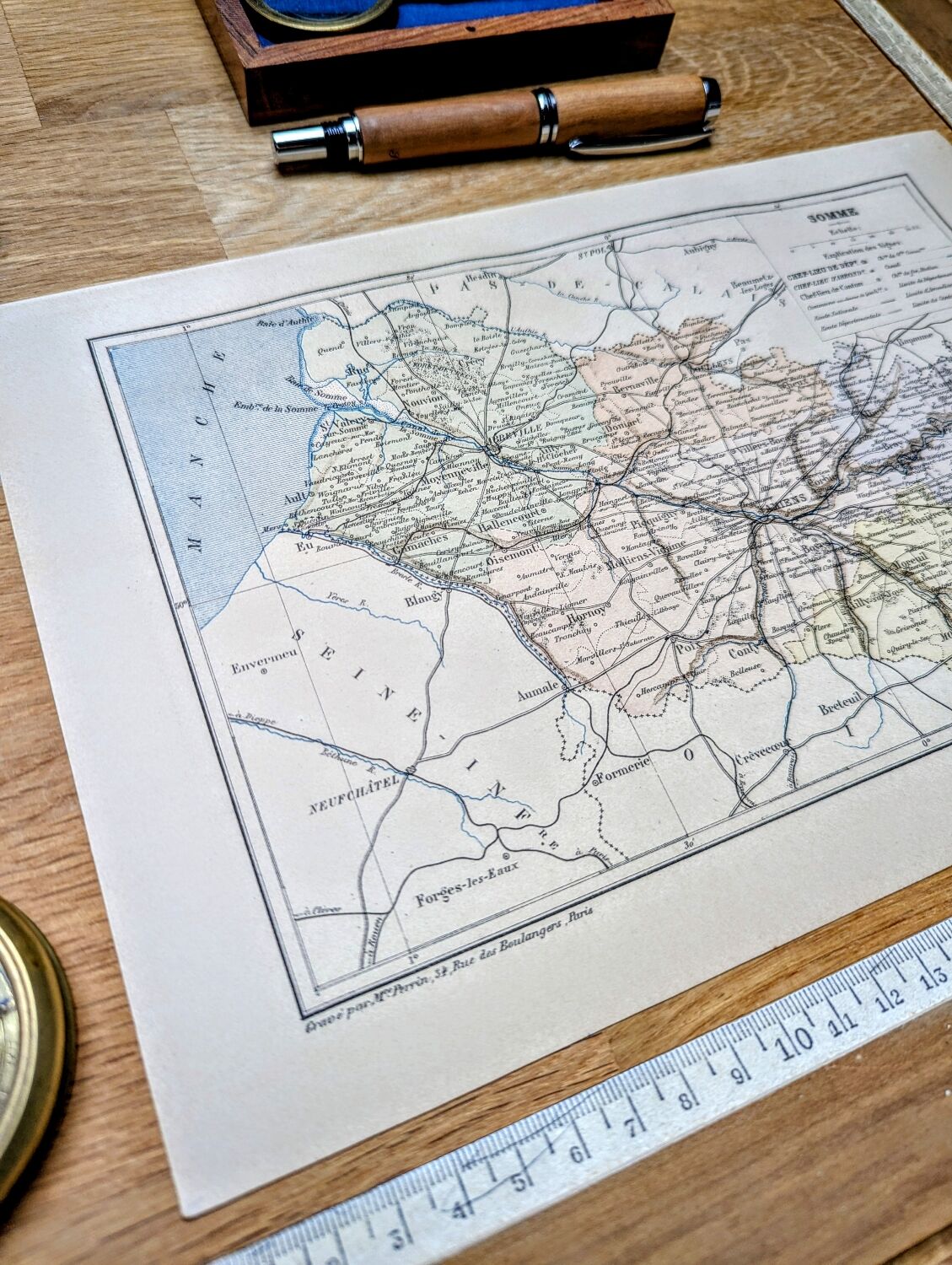 Printed in 1889, Somme, Hauts-de-France.