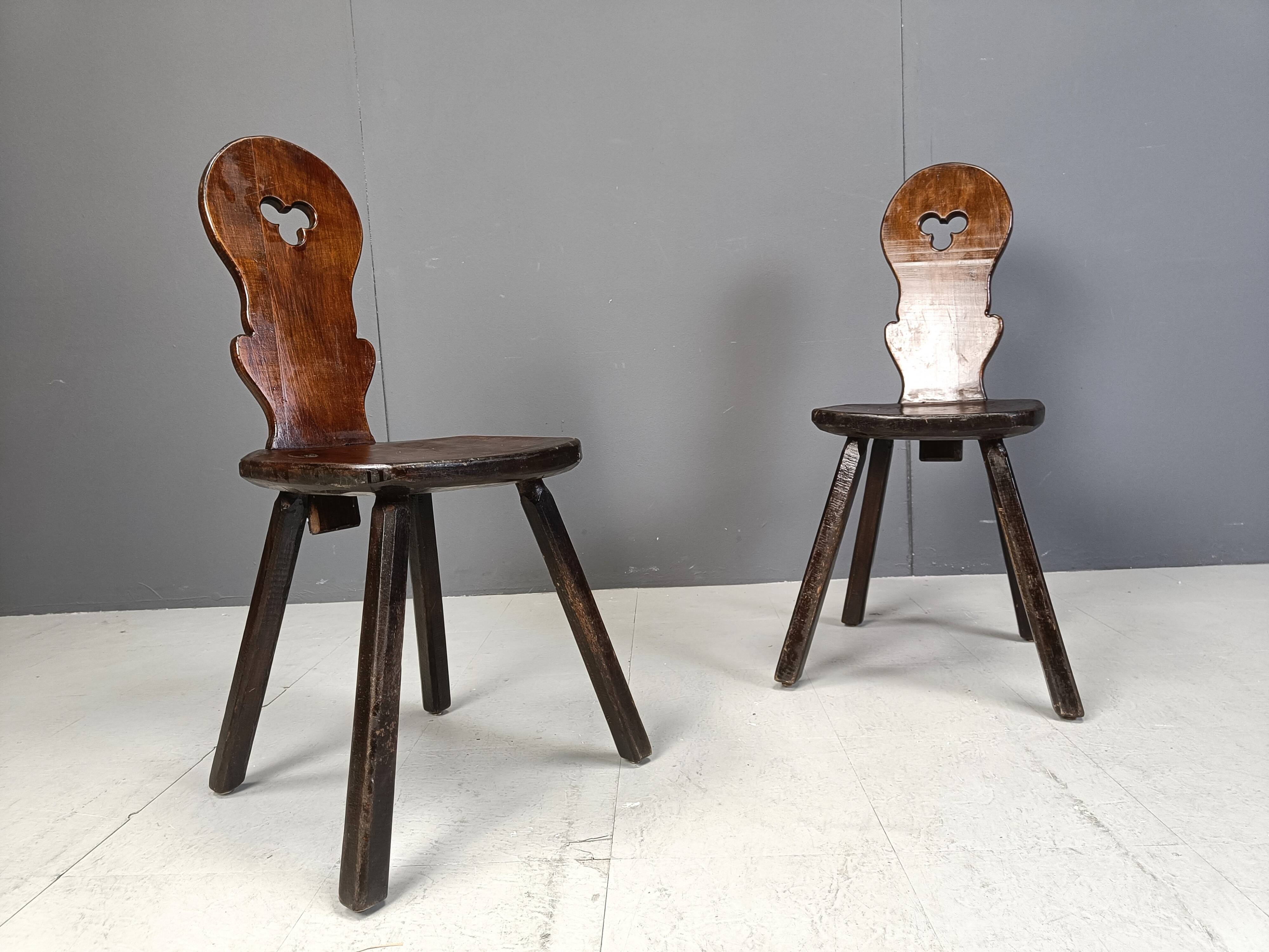 Vintage brutalist chairs, 1960s