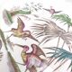 Porcelain dish decoration heron and bamboo