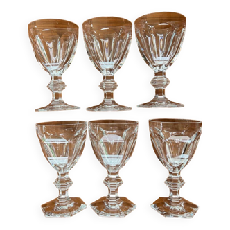 6 baccarat water glasses