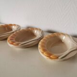 Set of 3 Charles Amand crab-shaped ramekins