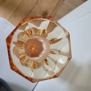Vase soliflore Art Nouveau en cristal taillé