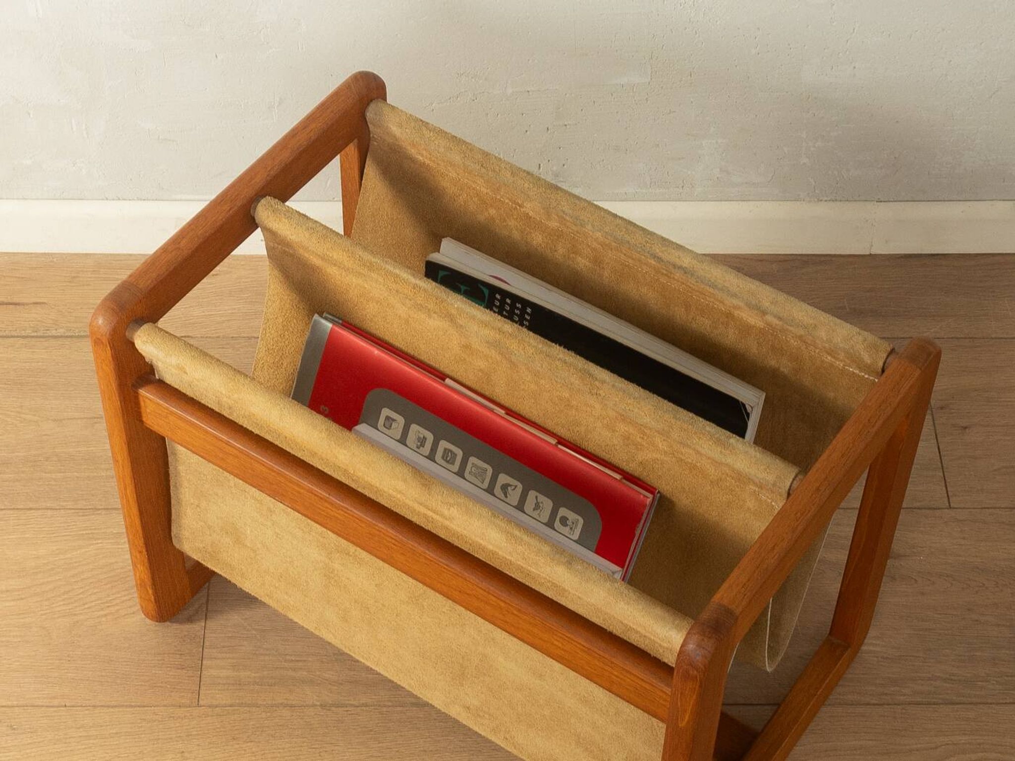 Mid-century magazine rack by Aksel Kjersgaard for Salin Møbler, Denmark, 1960s