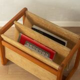 Mid-century magazine rack by Aksel Kjersgaard for Salin Møbler, Denmark, 1960s