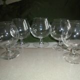 5 verres a cognac, verre