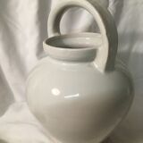 Old chevrette / pitcher in white earthenware