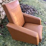 Vintage skaï armchair