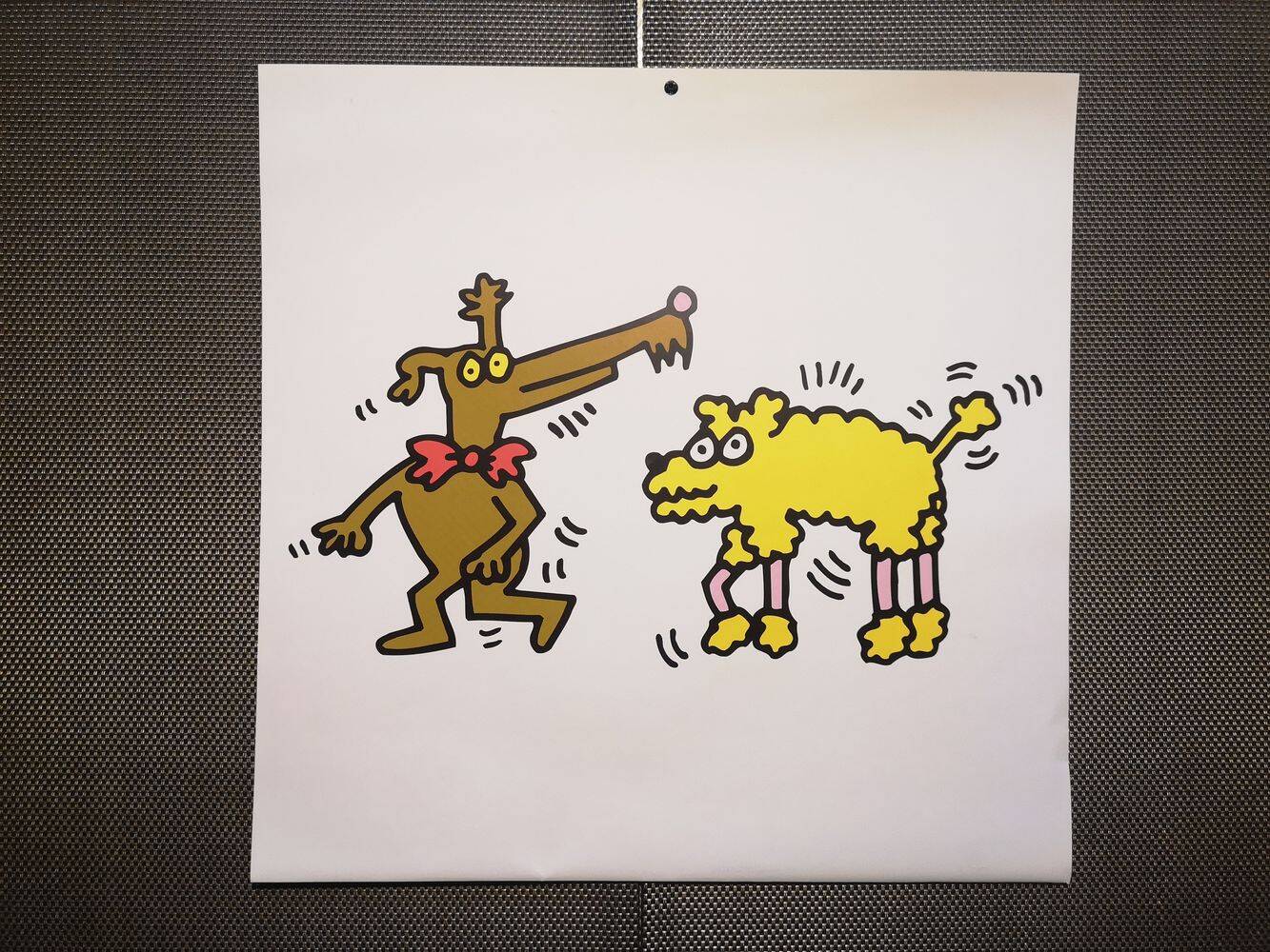 Illustration by Keith Haring - 'Animals' series - 9/12
