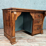 Rustic office empire era restoration in solid walnut around 1810