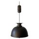 Brushed metal pendant lamp with a bronze appearance, 1970s, Germany