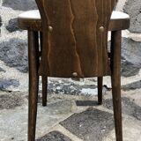 Set of 6 Baumann bistro chairs, "Seagull" model