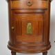 Paire de chevets Art Déco demi-lune en acajou vers 1925