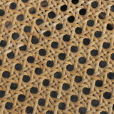 Pair of black canwood bar stools 805mm