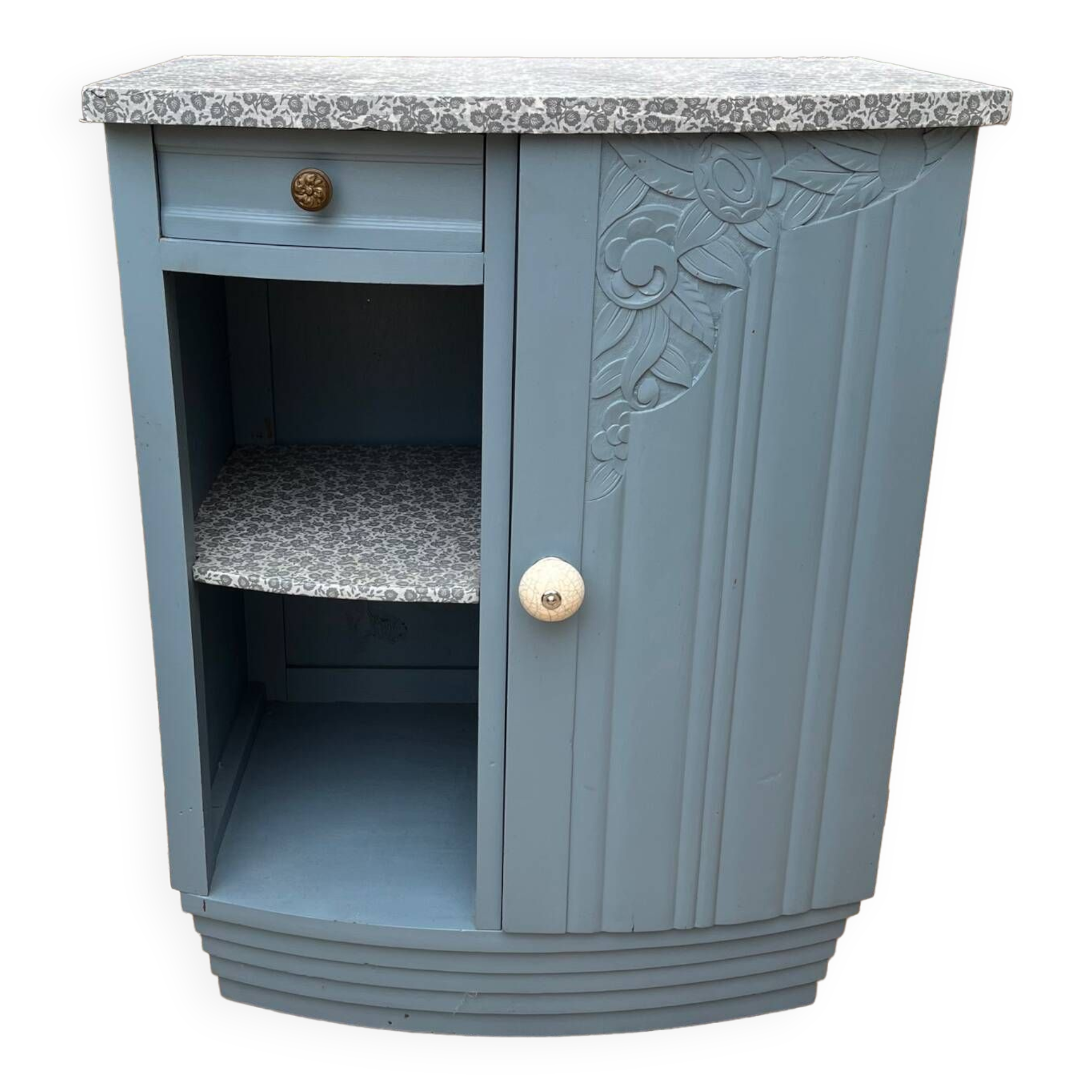 Revamped Art Deco bedside table