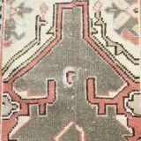Tapis persan 3x10 nuances de vert, 81x319Cm