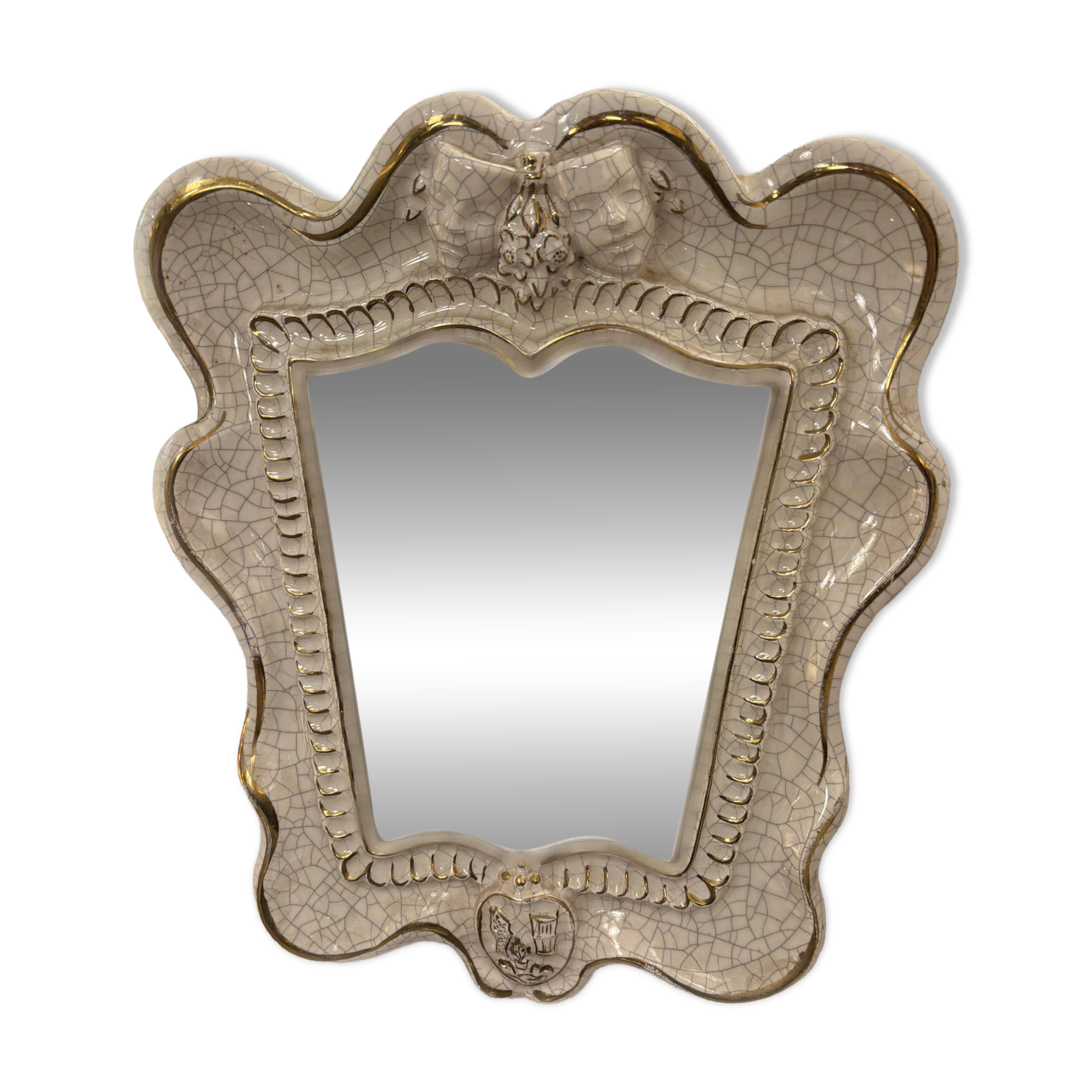 Cracked ceramic mirror