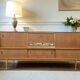 XL vintage sideboard with ceramic accents