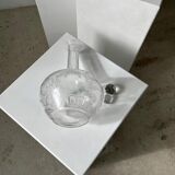 Engraved vintage wine decanter (cork reported)