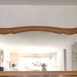 Grand miroir en chêne 1950