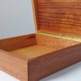 Handmade vintage wooden box with inlays