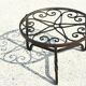 Round wrought iron coffee table 1950