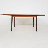 Teak extendable dining table, The Netherlands 1960