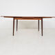 Table à manger extensible en teck, Pays-Bas des années 1960