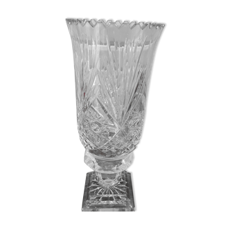 Crystal vase cut hand the Dukes of Lorraine