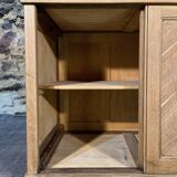 Old oak craft cabinet with sliding door