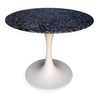 Table à manger ep 1970 marbre noir