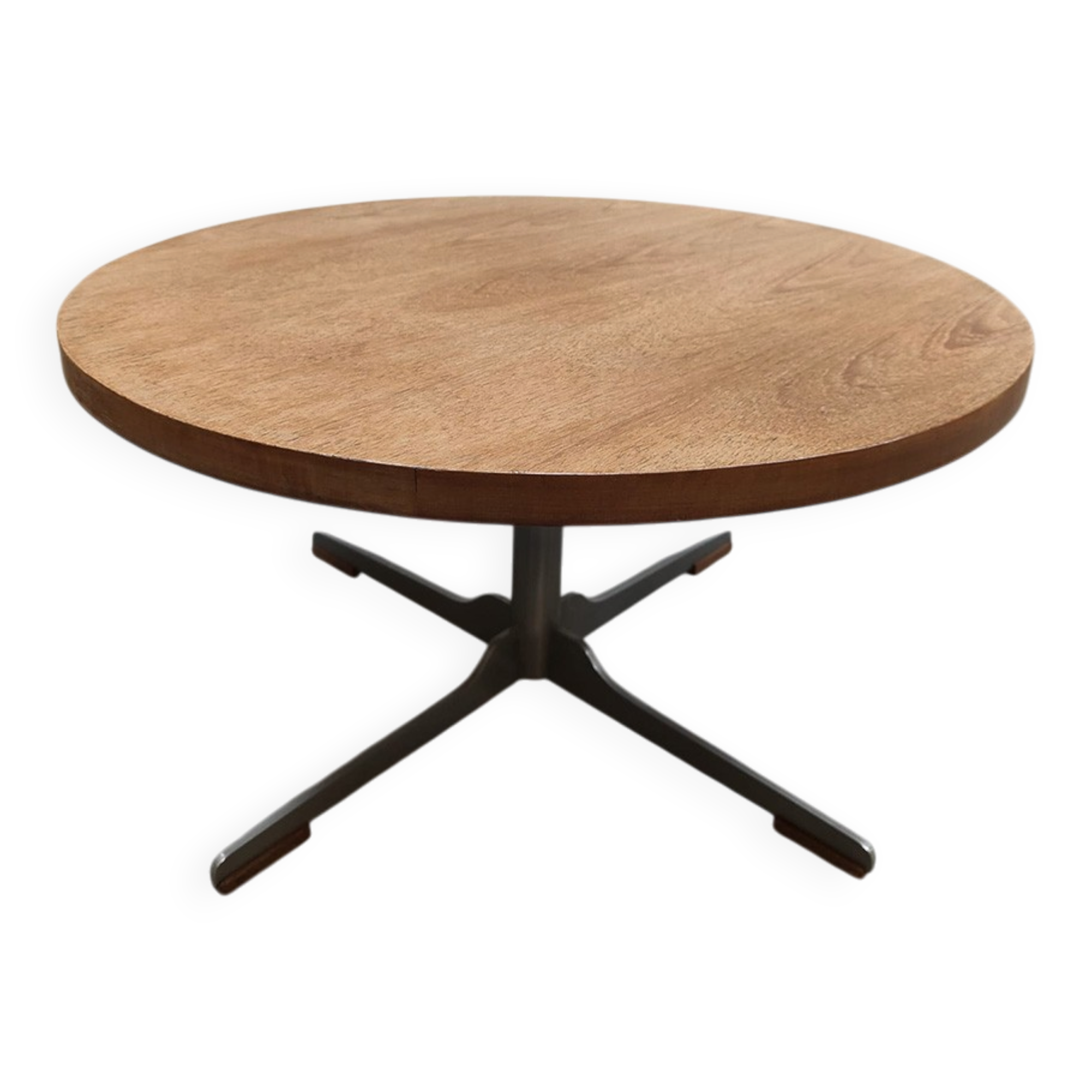 Vintage Dutch design round coffee table side table