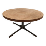 Vintage Dutch design round coffee table side table