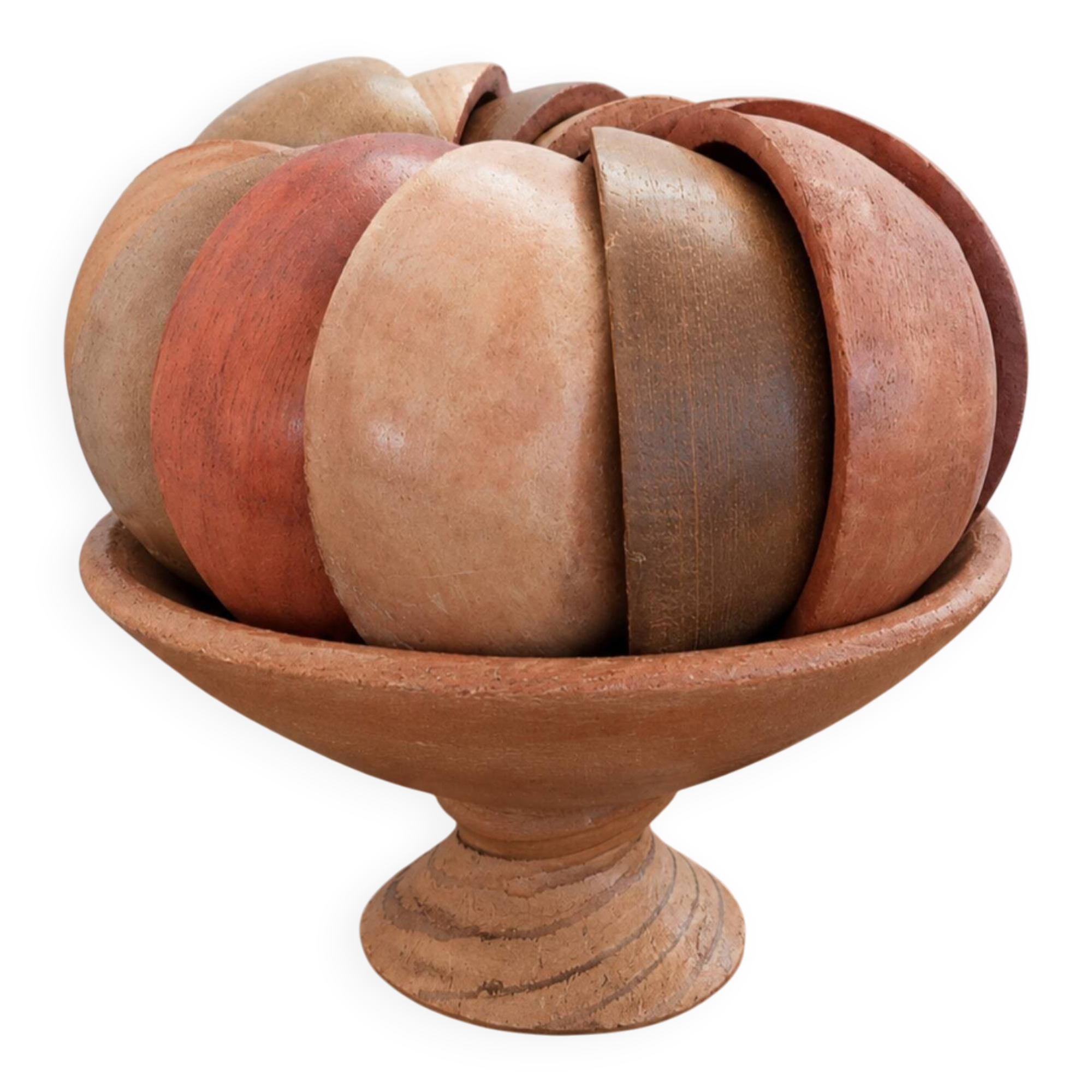 Cups and bowls • Wooden aperitif set • Cameroon
