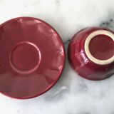 Set 12 coffee cups and vintage coffee maker
